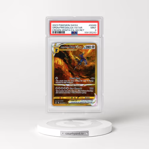 2023 Pokémon Sword and Shield Crown Zenith #GG68 Origin Forme Dialga Vstar - Full Art Secret (PSA 9