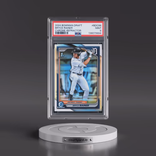 2024 Bowman Draft #BDC86 Bryce Rainer - Chrome-Refractor (PSA 9 MINT)