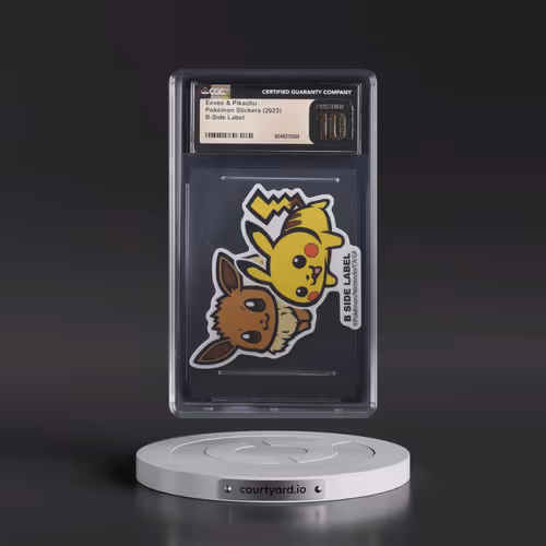 2023 Pokémon Stickers (2023 B-Side Label) Eevee & Pikachu (CGC 10 PRISTINE)