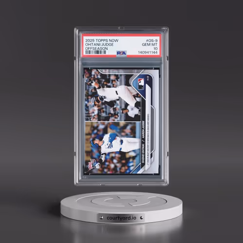 2025 Topps Now Offseason #OS-9 Aaron Judge/Shohei Ohtani (PSA 10 GEM MINT)