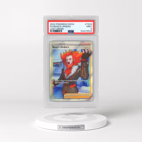 2022 Pokémon Sword & Shield Lost Origin #TG24 Boss's Orders - Full Art (PSA 9 MINT)