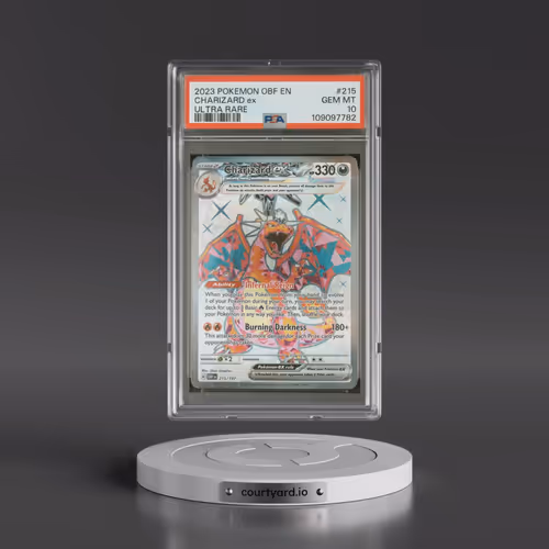 2023 Pokémon Obf EN-Obsidian Flames #215 Charizard EX - Holo Ultra Rare (PSA 10 GEM MINT)