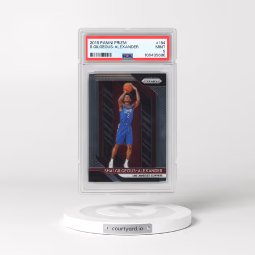 2018 Panini Prizm #184 Shai Gilgeous-Alexander (PSA 9 MINT)