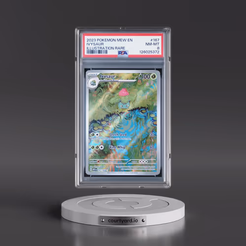 2023 Pokémon Mew EN-151 #167 Ivysaur - Illustration Rare (PSA 8 NM-MT)