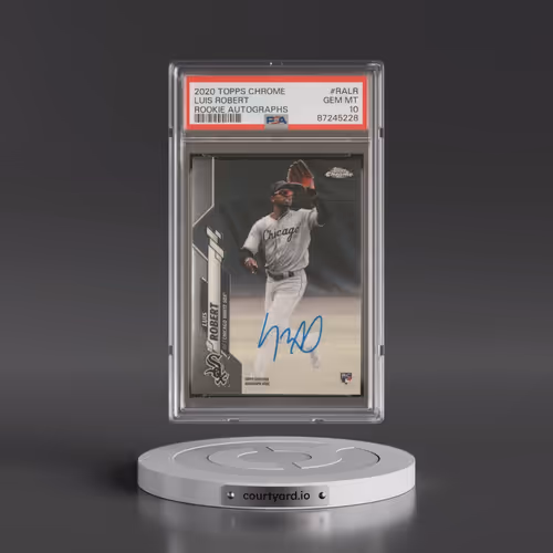 2020 Topps Chrome Rookie Autographs #RALR Luis Robert (PSA 10 GEM MINT)