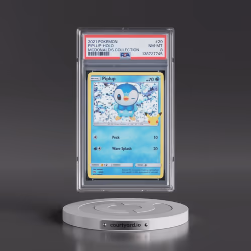 2021 Pokémon Mcdonald's Collection #20 Piplup - Holo (PSA 8 NM-MT)