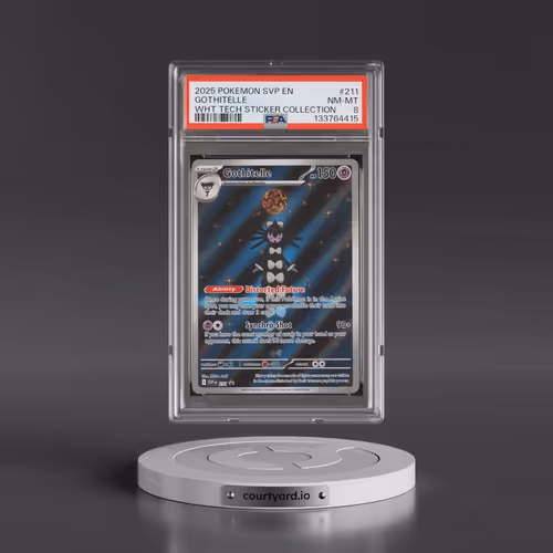 2025 Pokémon Svp EN-SV Black Star Promo #211 Gothitelle - White Flare Tech Sticker Collection (PSA 8
