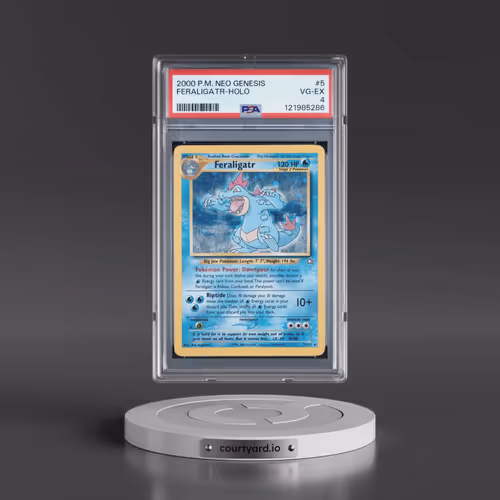 2000 Pokémon Neo Genesis #5 Feraligatr - Holo (PSA 4 VG-EX)