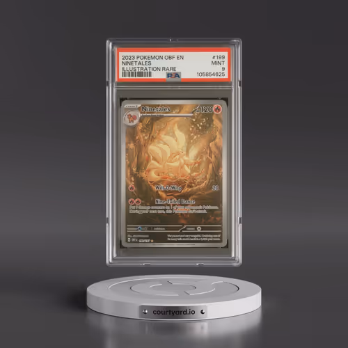 2023 Pokémon Obf EN-Obsidian Flames #199 Ninetales - Illustration Rare (PSA 9 MINT)