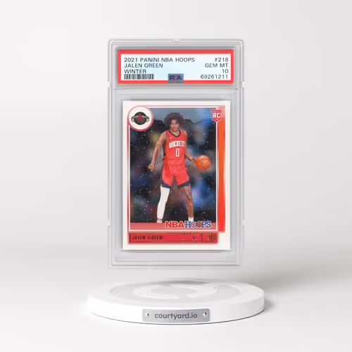 2021 Panini NBA Hoops #218 Jalen Green - Winter (PSA 10 GEM MINT)