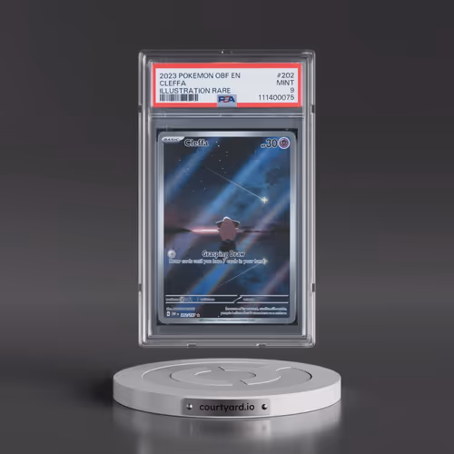 2023 Pokémon Obf EN-Obsidian Flames #202 Cleffa - Illustration Rare (PSA 9 MINT)
