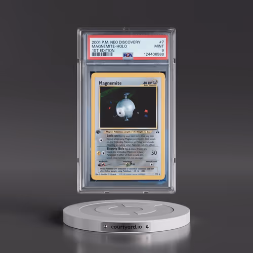 2001 Pokémon Neo Discovery #7 Magnemite - 1st Edition Holo (PSA 9 MINT)