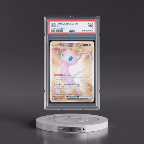 2023 Pokémon Mew EN-151 #205 Mew EX - Holo Hyper Rare (PSA 9 MINT)
