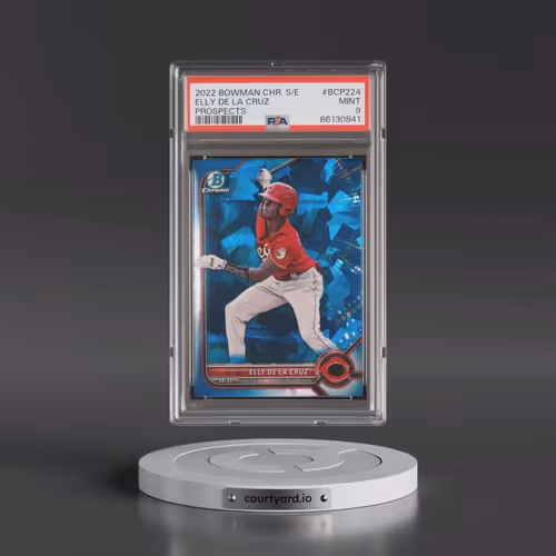 2022 Bowman Chrome Sapphire Edition Prospects #BCP224 Elly de La Cruz (PSA 9 MINT)