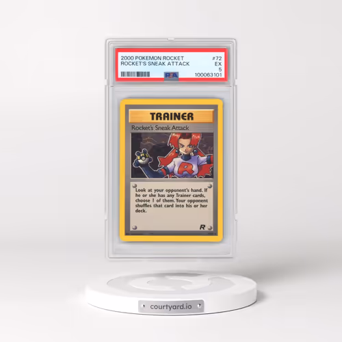 2000 Pokémon Rocket #72 Rocket's Sneak Attack (PSA 5 EX)