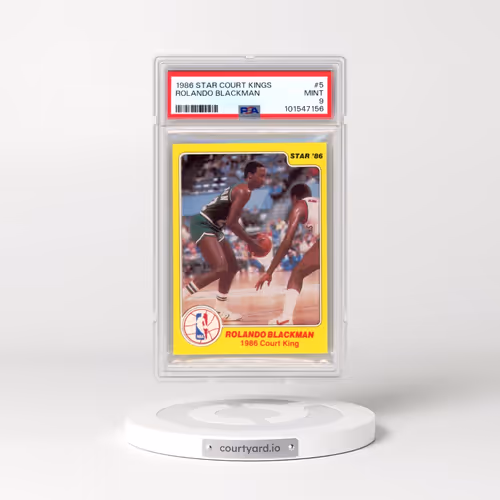 1986 Star Court Kings #5 Rolando Blackman (PSA 9 MINT)