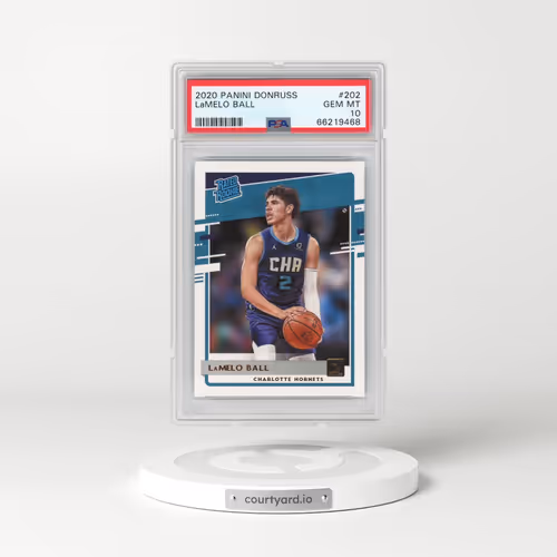 2020 Panini Donruss #202 LaMelo Ball (PSA 10 GEM MINT)