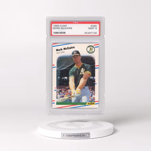 1988 Fleer #286 Mark McGwire (PSA 9 MINT)