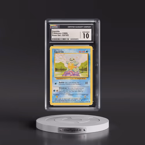 1999 Base Set #63/102 Squirtle (CGC 10 GEM MINT)