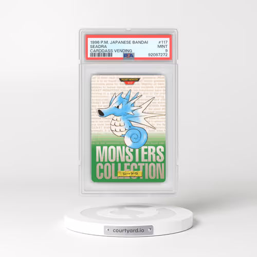1996 Japanese Bandai Carddass Vending #117 Seadra (PSA 9 MINT)
