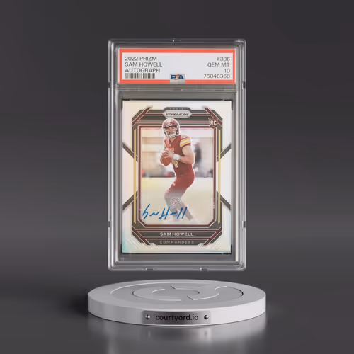 2022 Panini Prizm #306 Sam Howell - Autograph (PSA 10 GEM MINT)