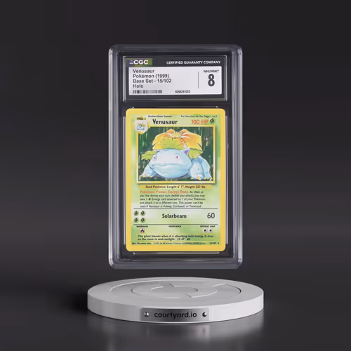 1999 Base Set #15/102 Venusaur - Holo (CGC 8 NM-MT)