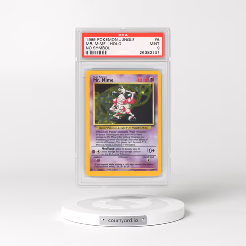 1999 Jungle #6 Mr. Mime - Holo No Set Symbol (PSA 9 MINT)
