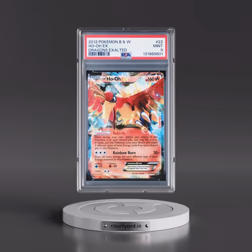 2012 Pokémon Black & White Dragons Exalted #22 HO-Oh EX - Holo (PSA 9 MINT)