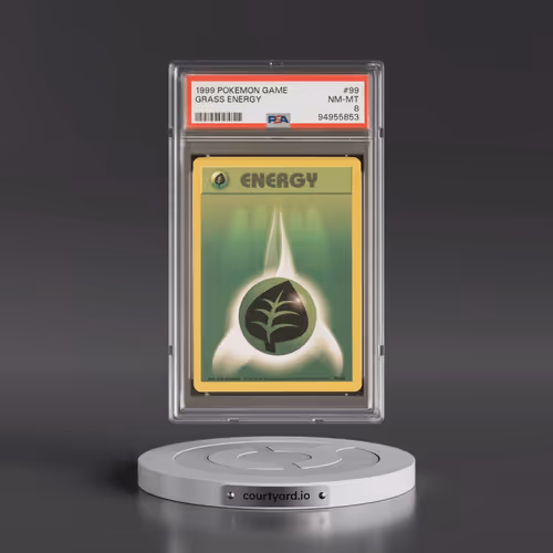 1999 Pokémon Game #99 Grass Energy (PSA 8 NM-MT)