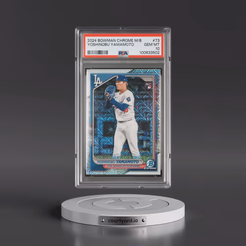 2024 Bowman Chrome Mega Box #73 Yoshinobu Yamamoto (PSA 10 GEM MINT)