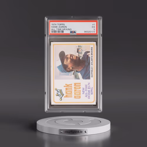 1974 Topps #1 Hank Aaron - All Time HR King (PSA 5 EX)