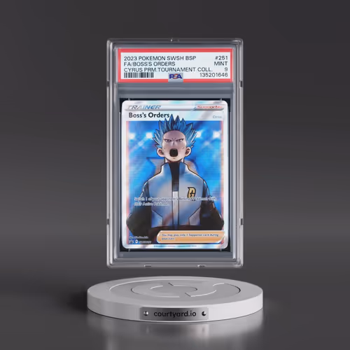 2023 Pokémon Swsh Black Star Promo #251 Boss's Orders - Full Art Cyrus Premium Tournament Collection