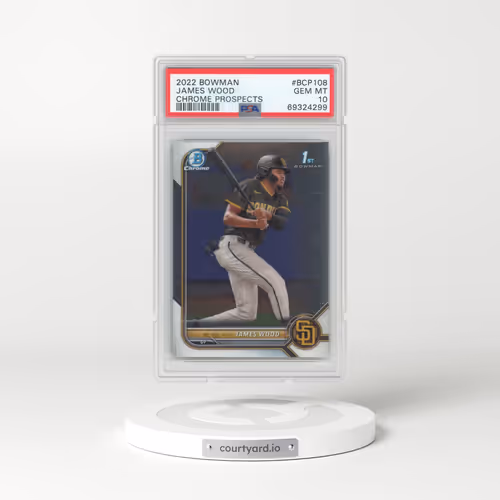 2022 Bowman Chrome Prospects #BCP108 James Wood (PSA 10 GEM MINT)