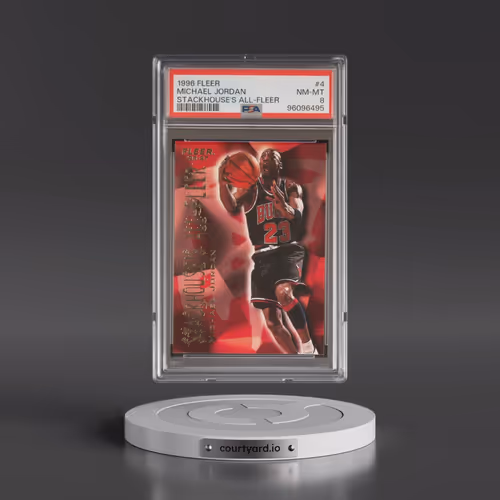 1996 Fleer Stackhouse's All-Fleer #4 Michael Jordan (PSA 8 NM-MT)