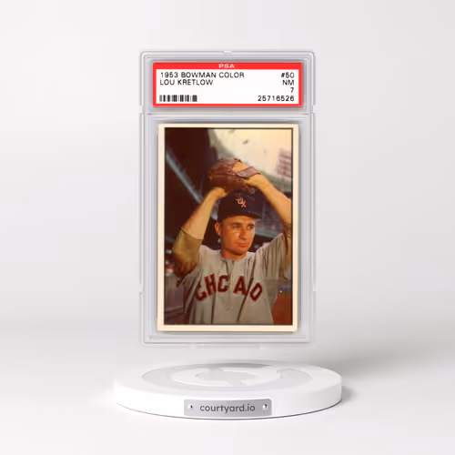 1953 Bowman Color #50 Lou Kretlow (PSA 7 NM)