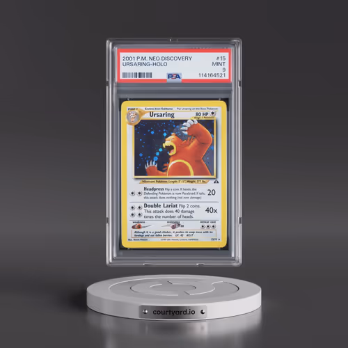2001 Pokémon Neo Discovery #15 Ursaring - Holo (PSA 9 MINT)
