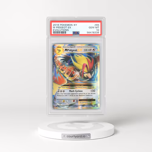 2016 Evolutions #65 M Pidgeot EX - Full Art Holo (PSA 10 GEM MINT)