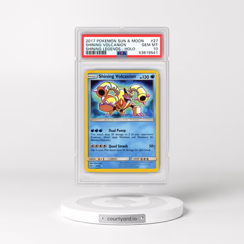 2017 Pokémon Sun & Moon Shining Legends #27 Shining Volcanion - Holo Holo (PSA 10 GEM MINT)