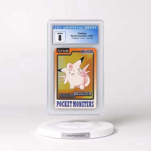 1997 (Pocket Monsters on Bottom) Part 4 #036 Clefable (CGC 8 NM-MT)