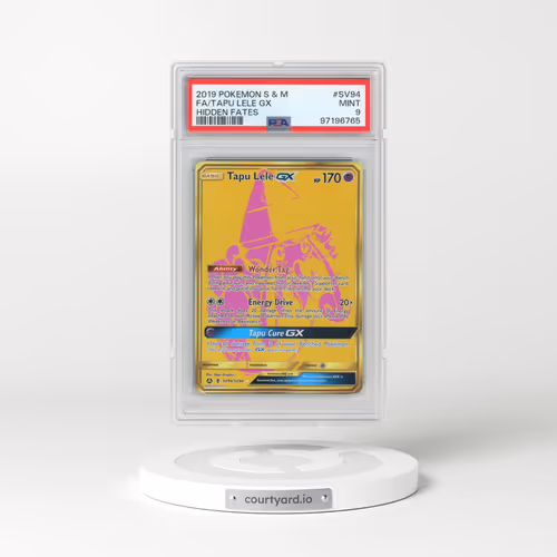 2019 Pokémon Sun & Moon Hidden Fates #SV94 Tapu Lele GX - Holo Full Art (PSA 9 MINT)