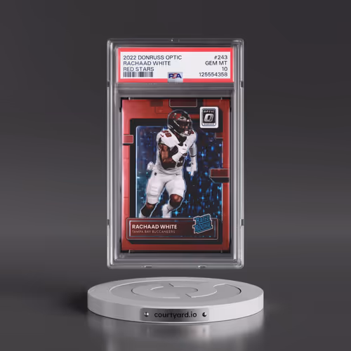 2022 Panini Donruss Optic #243 Rachaad White - Red Stars (PSA 10 GEM MINT)