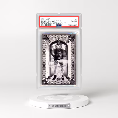 1991 Nike Michael Jordan/Spike Lee #5 Genie-1991 With Little Richard (PSA 6 EX-MT)