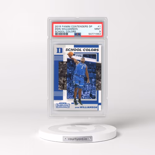2019 Panini Contenders Draft Picks School Colors #1 Zion Williamson (PSA 9 MINT)