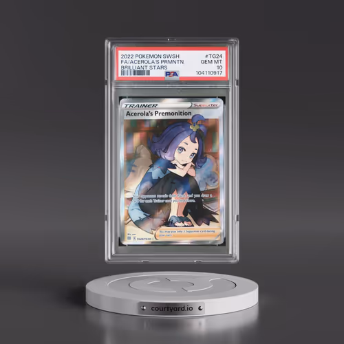 2022 Pokémon Sword & Shield Brilliant Stars #TG24 Acerola's Premonition - Full Art (PSA 10 GEM MINT)