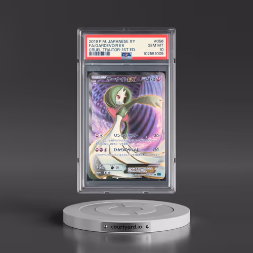 2016 Pokémon XY Cruel Traitor #056 Gardevoir EX - 1st Edition Holo Full Art (PSA 10 GEM MINT)