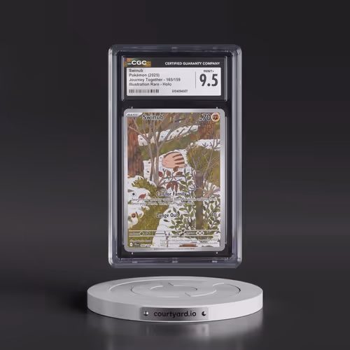 2025 Journey Together - JTG EN #165/159 Swinub - Illustration Rare Holo (CGC 9.5 MINT+)