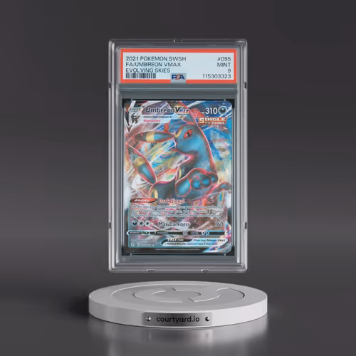 2021 Pokémon Sword & Shield Evolving Skies #095 Umbreon Vmax - Full Art (PSA 9 MINT)