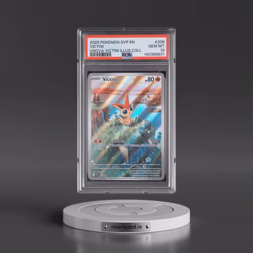 2025 Pokémon Svp EN-SV Black Star Promo #208 Victini - Unova Victini Illustration Collection (PSA 10