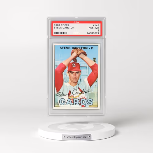 1967 Topps #146 Steve Carlton (PSA 8 NM-MT)