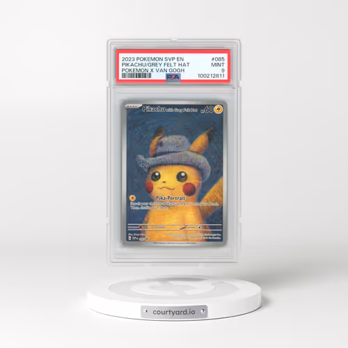 2023 Pokémon Svp EN-SV Black Star Promo #085 Pikachu With Grey Felt Hat - Pokemon X Van Gogh (PSA 9 MINT)